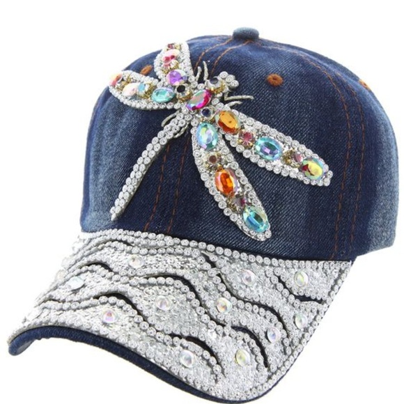 bedazzled baseball hats